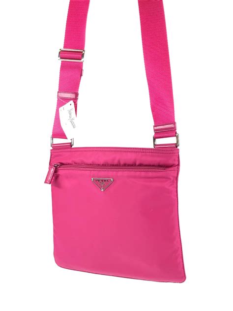 vintage prada pink nylon bag|prada nylon shoulder bag price.